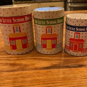 Vintage Nesting The Little Schoolhouse Tins